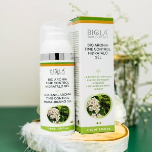 Bio arónia time control hidratáló gél - 50 ml - Nappali arckrém, arcápoló gél, arcbalzsam, arckrém fényvédelemmel kép 1 